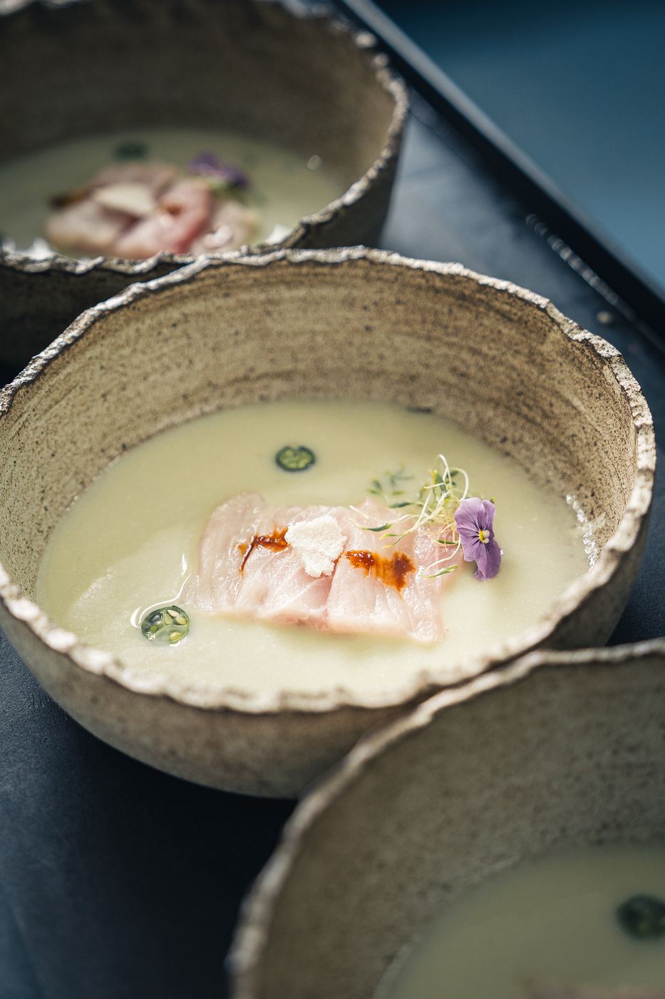 Ceviche en caldo de autor